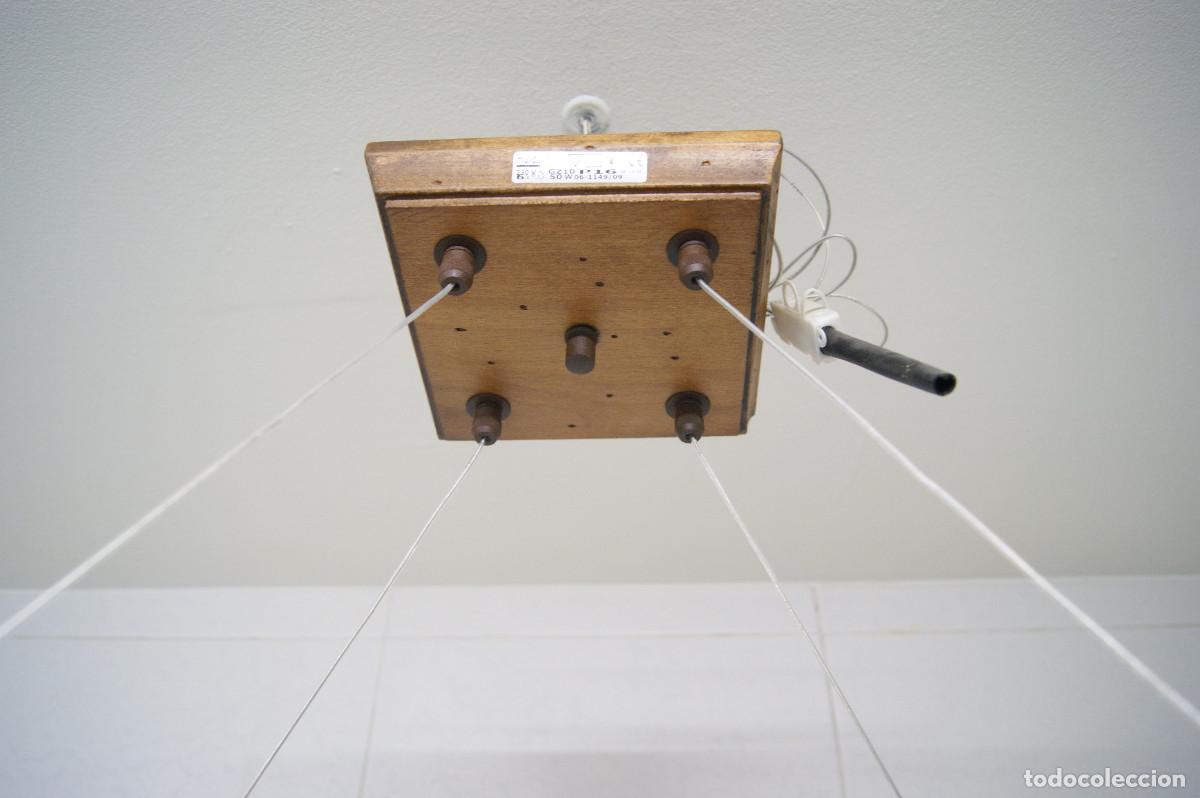 Vintage: L&aacute;mpara de techo, madera y forja marr&oacute;n - Foto 26