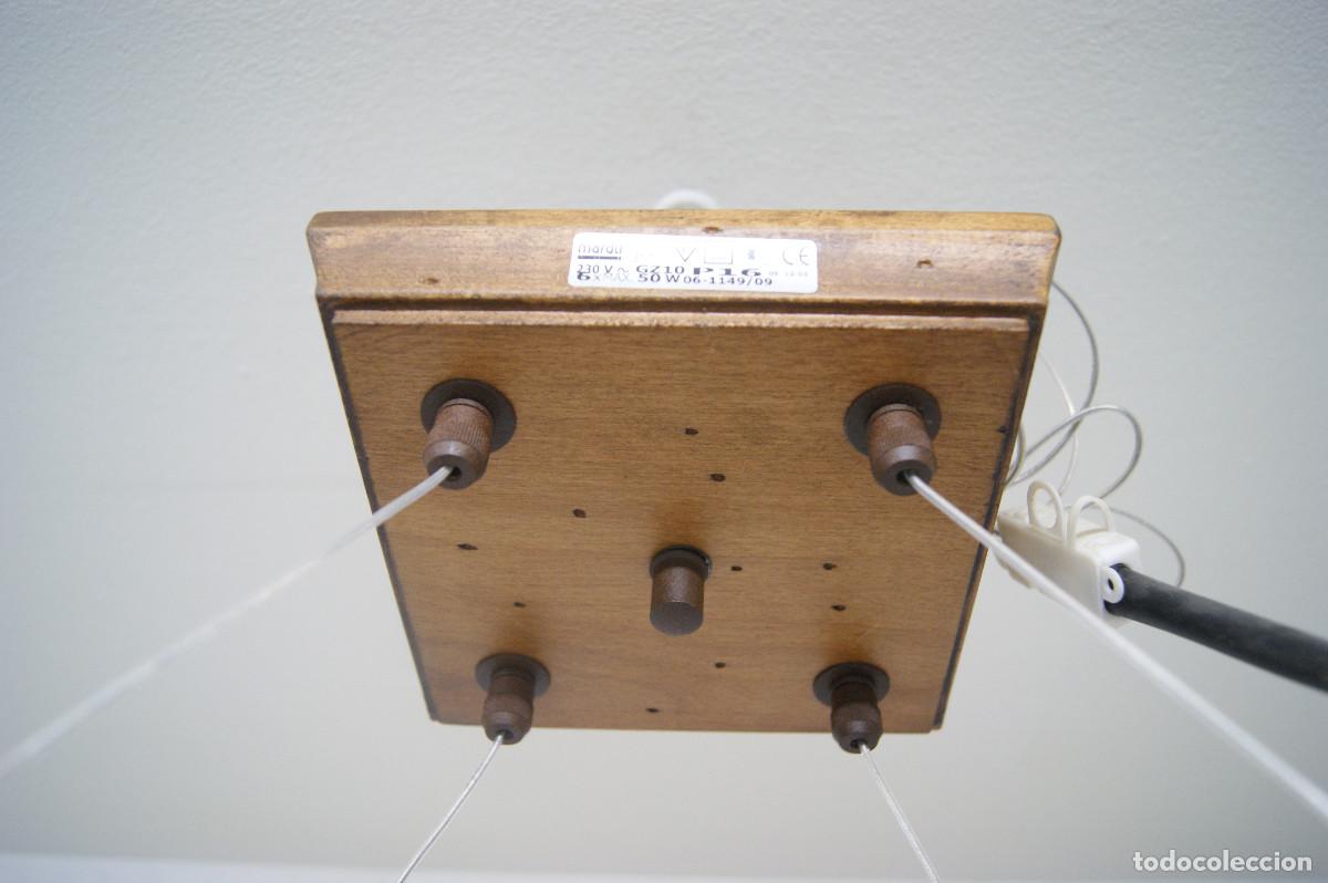 Vintage: L&aacute;mpara de techo, madera y forja marr&oacute;n - Foto 27