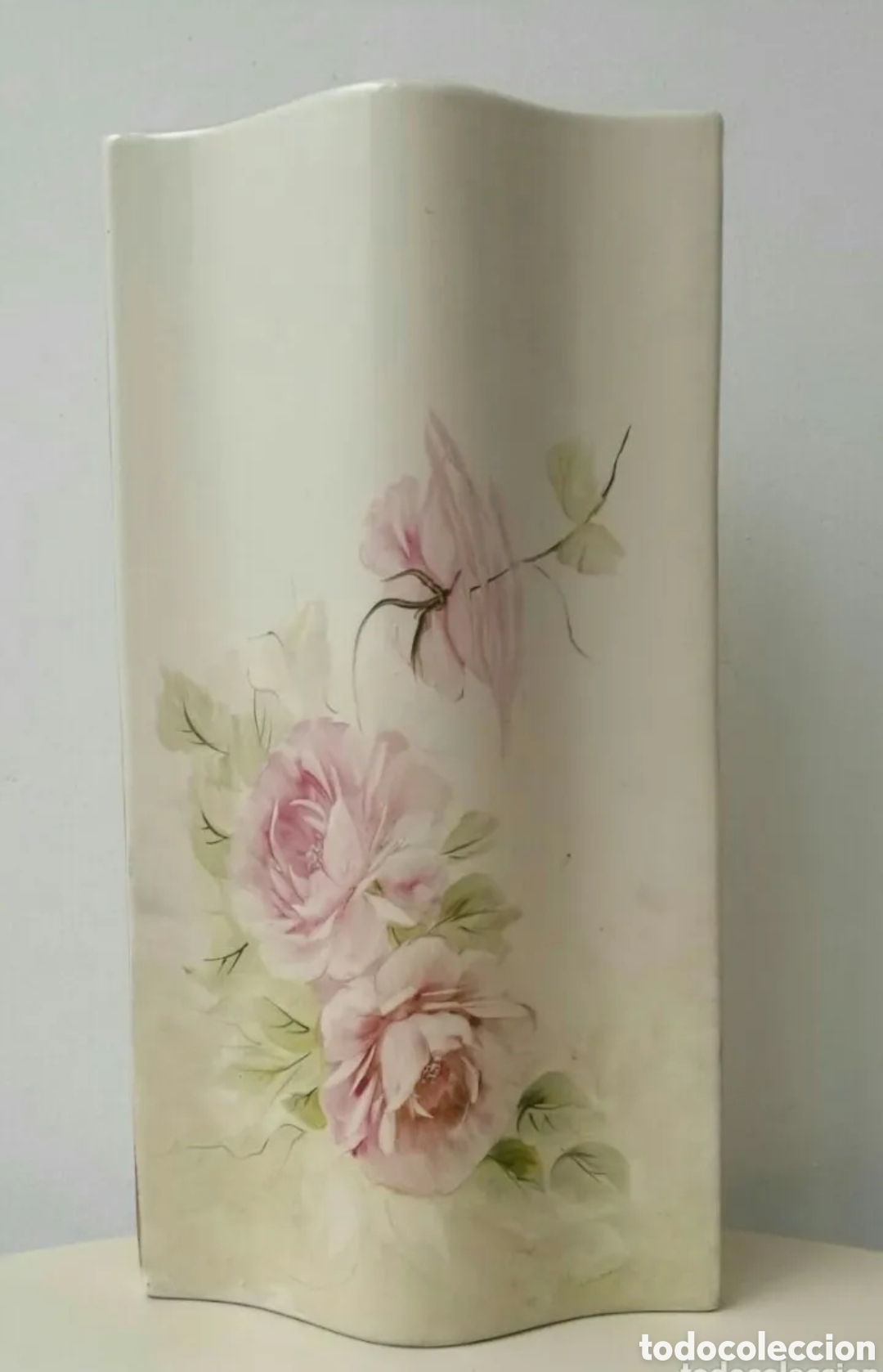 Vintage: Florero vintage de cer&aacute;mica - Foto 1