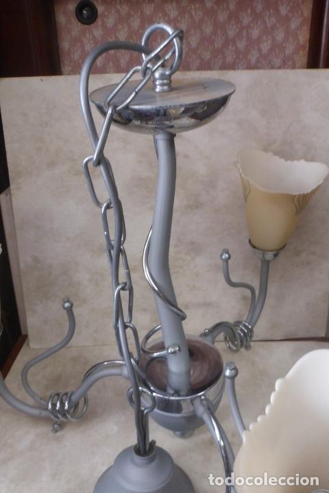 Vintage: lampara de techo con tres brazos - Foto 2