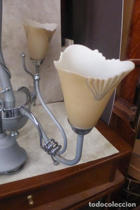 Vintage: lampara de techo con tres brazos - Foto 3