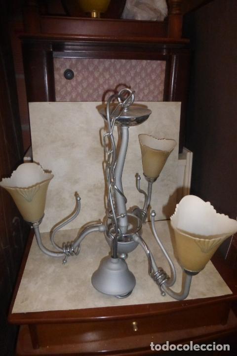 Vintage: lampara de techo con tres brazos - Foto 1