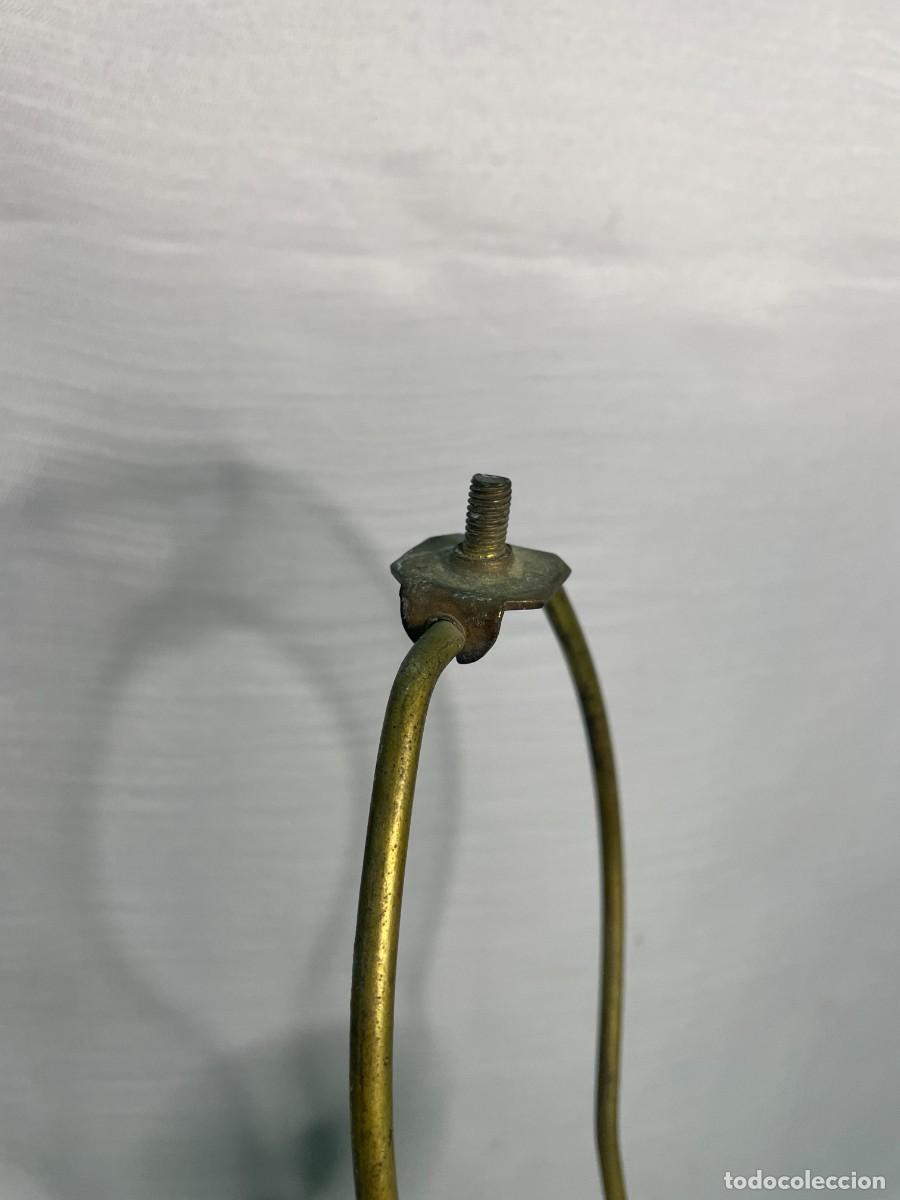 Vintage: LAMPARA ANTIGUA DE LA INDIA CON PIE DE BRONCE - Foto 12