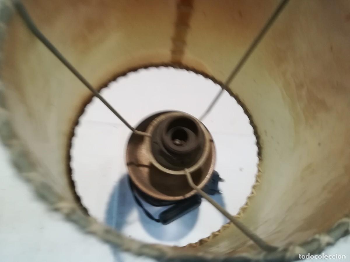 Vintage: LAMPARA MADERA CON PANTALLA - Foto 4