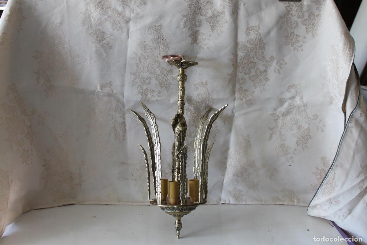 Vintage: LAMPARA VINTAGE DE BRONCE - Foto 1