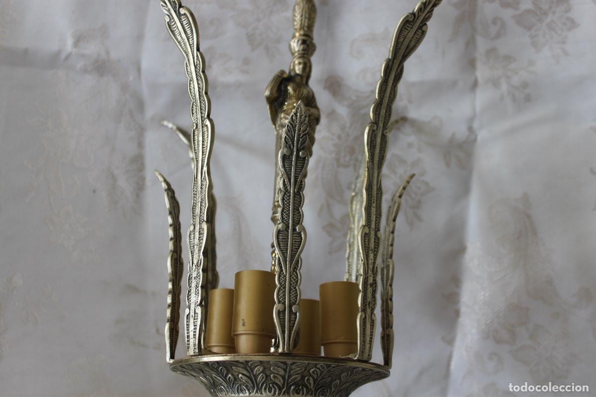 Vintage: LAMPARA VINTAGE DE BRONCE - Foto 3