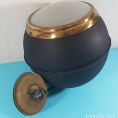 Vintage: CURIOSA LAMPARA DE TECHO BOLA METAL CON FORMA ESFERICA 22 CM DIAMETRO, GLOBO