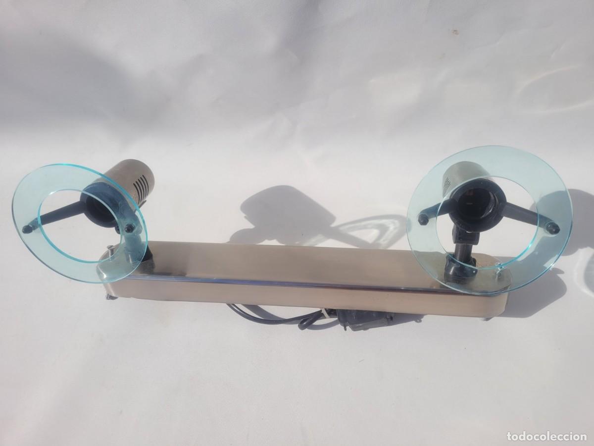 Vintage: L&aacute;mpara de techo con dos focos orientables. - Foto 3
