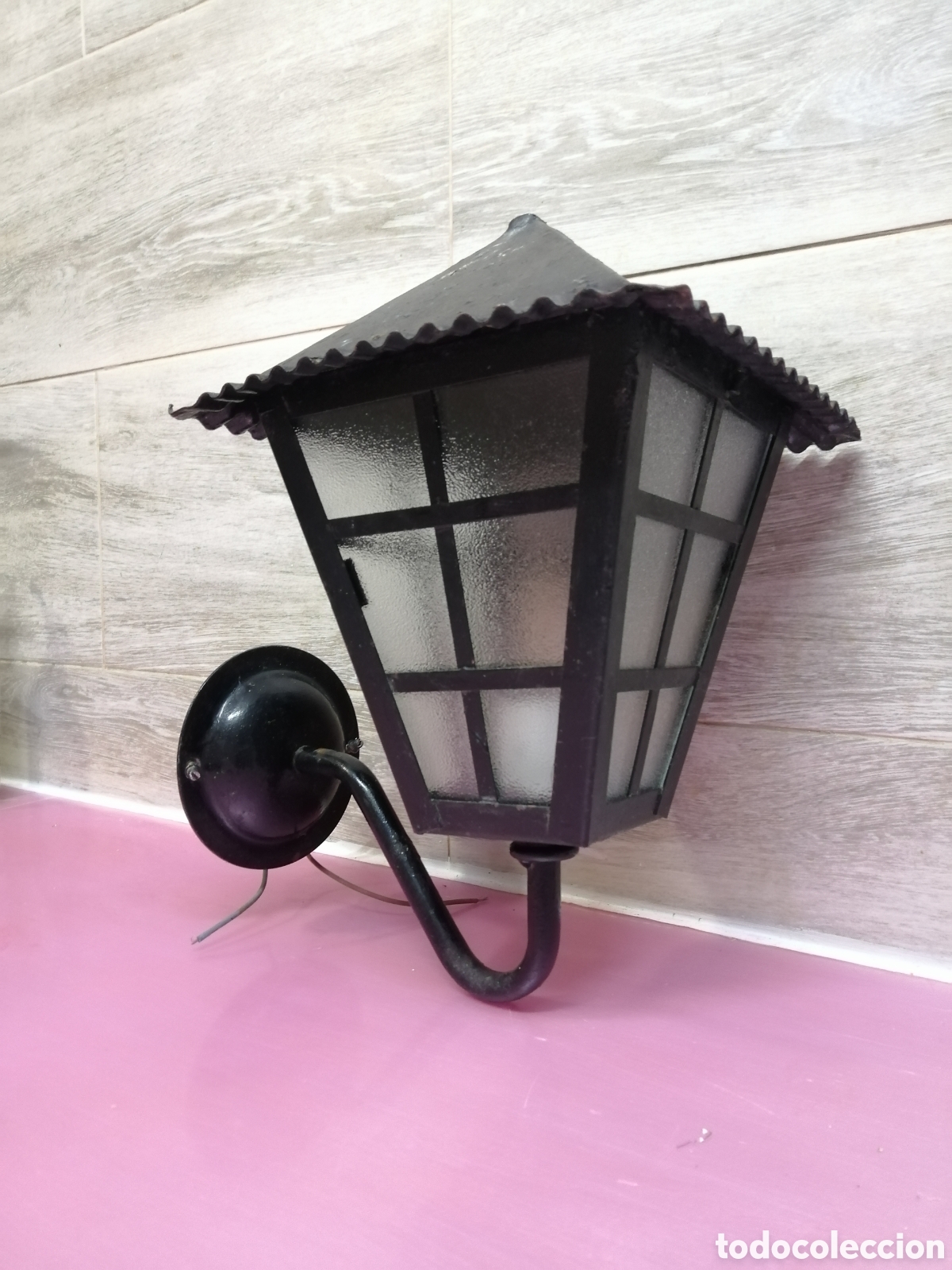Vintage: Farola de forja luz de exterior - Foto 2