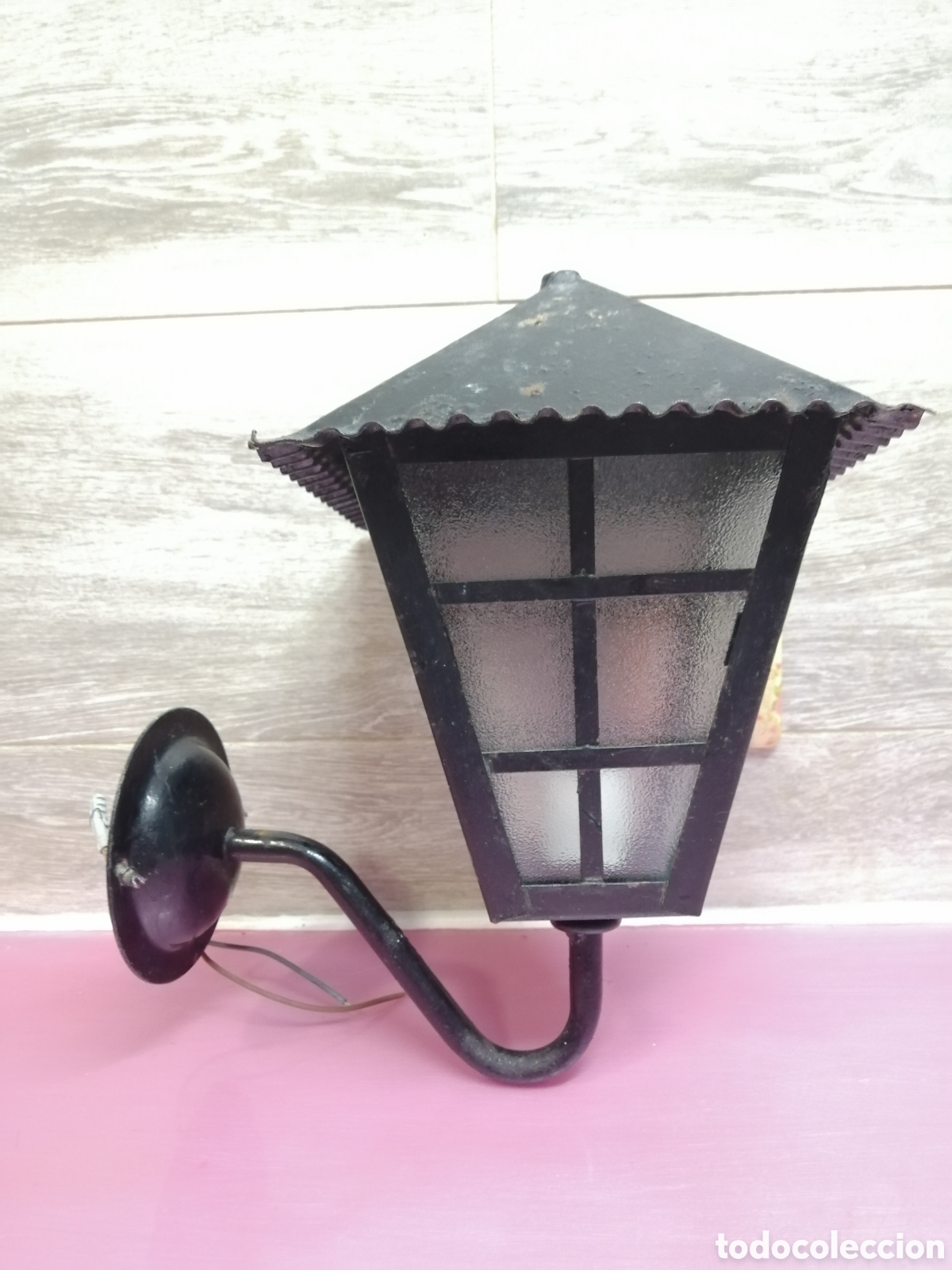 Vintage: Farola de forja luz de exterior - Foto 1