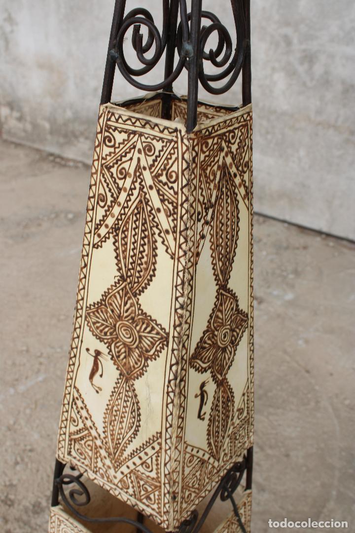 Vintage: lampara de piel arabe - Foto 4
