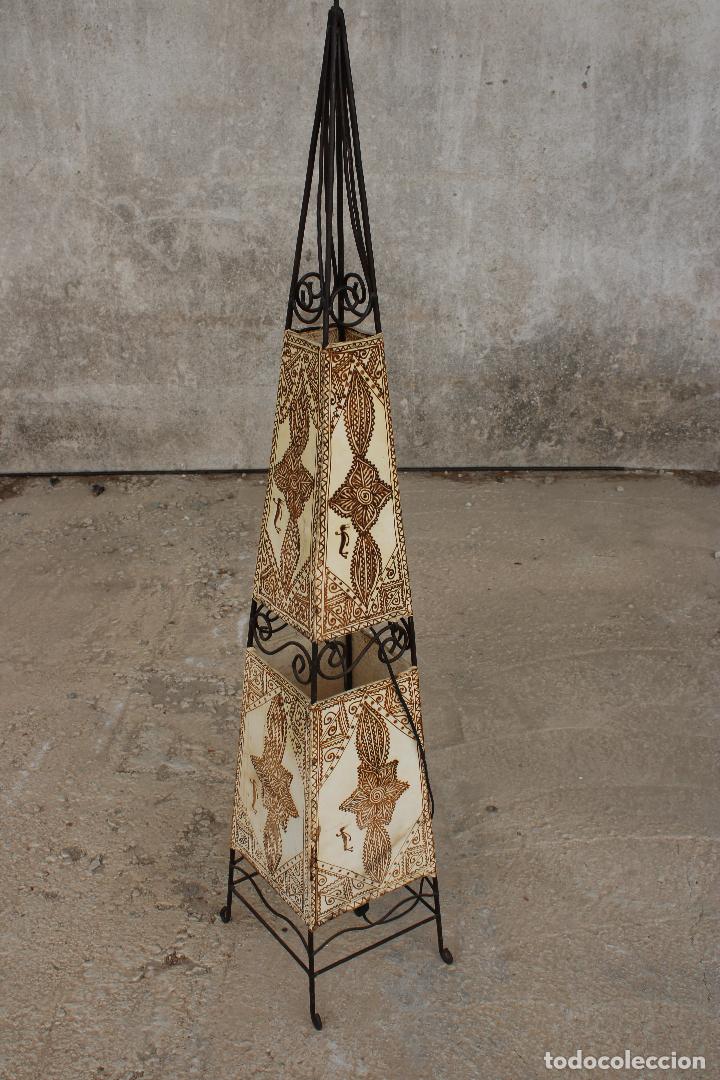 Vintage: lampara de piel arabe - Foto 6
