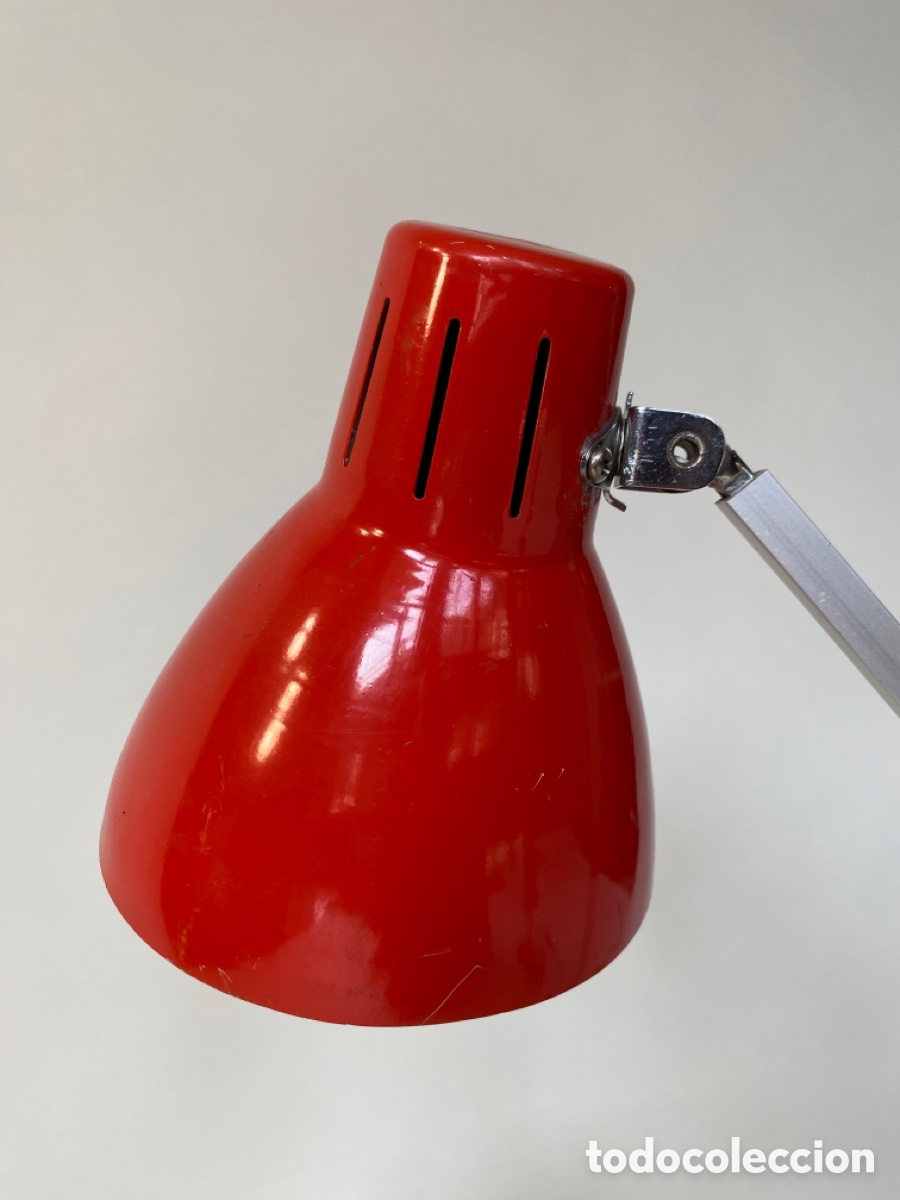 Vintage: Flexo vintage plegable lacado rojo - Foto 6