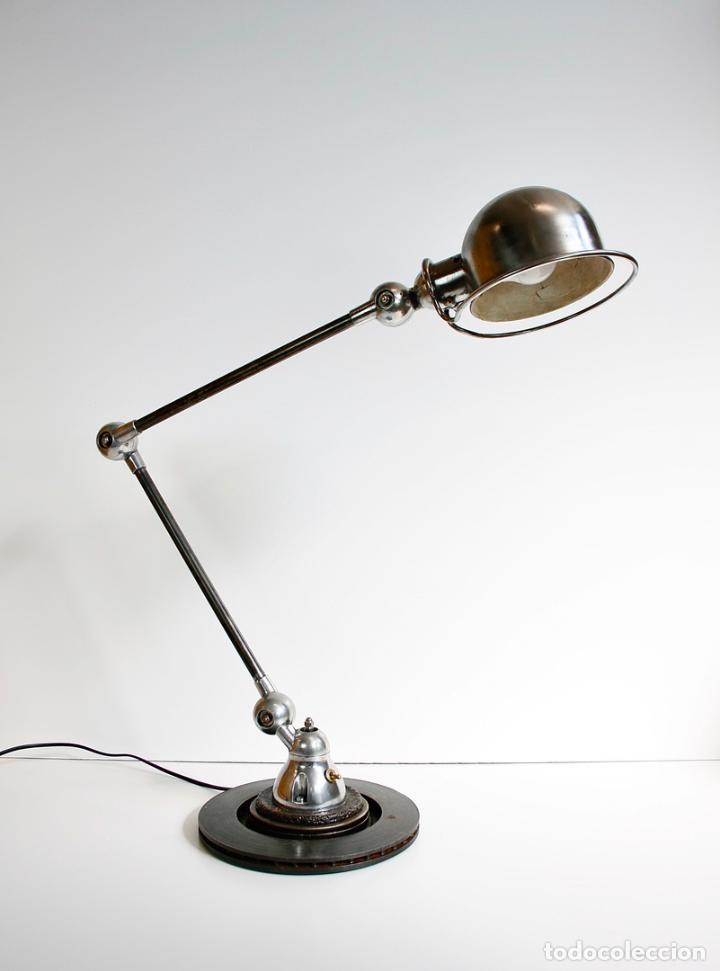 Vintage: L&Aacute;MPARA MESA INDUSTRIAL JIELD&Eacute; A&Ntilde;OS 60 - Foto 5