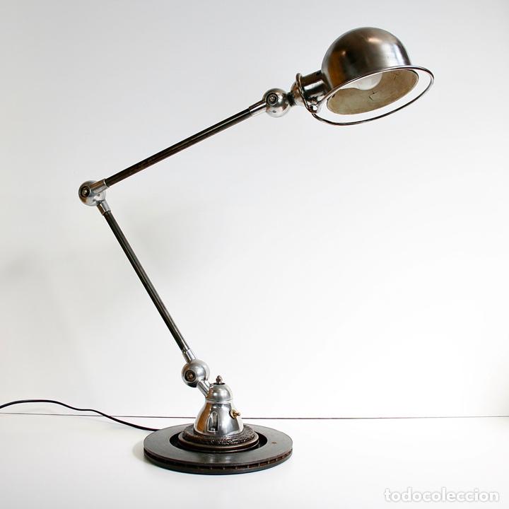 Vintage: L&Aacute;MPARA MESA INDUSTRIAL JIELD&Eacute; A&Ntilde;OS 60 - Foto 6
