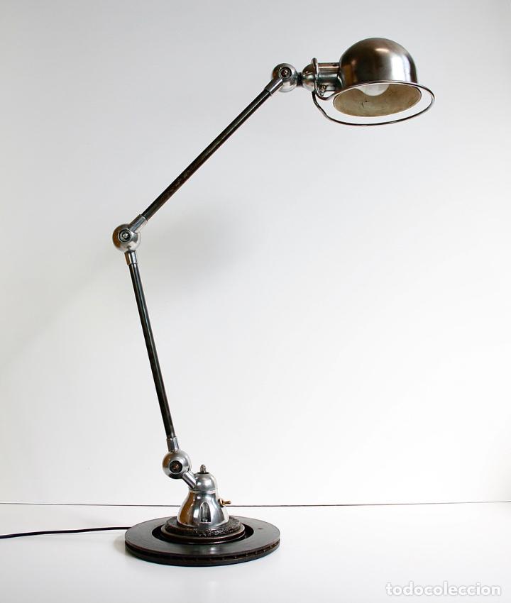 Vintage: L&Aacute;MPARA MESA INDUSTRIAL JIELD&Eacute; A&Ntilde;OS 60 - Foto 9