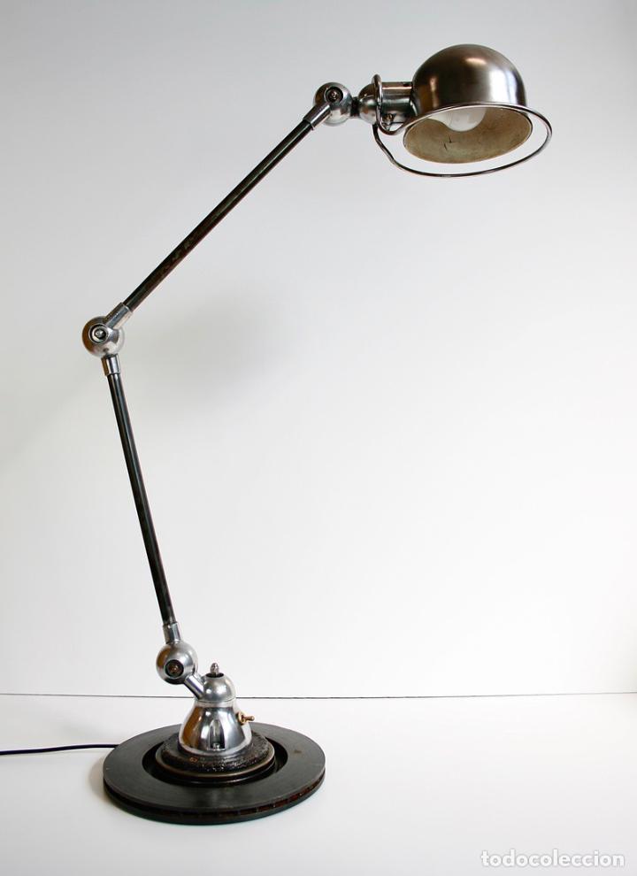 Vintage: L&Aacute;MPARA MESA INDUSTRIAL JIELD&Eacute; A&Ntilde;OS 60 - Foto 10
