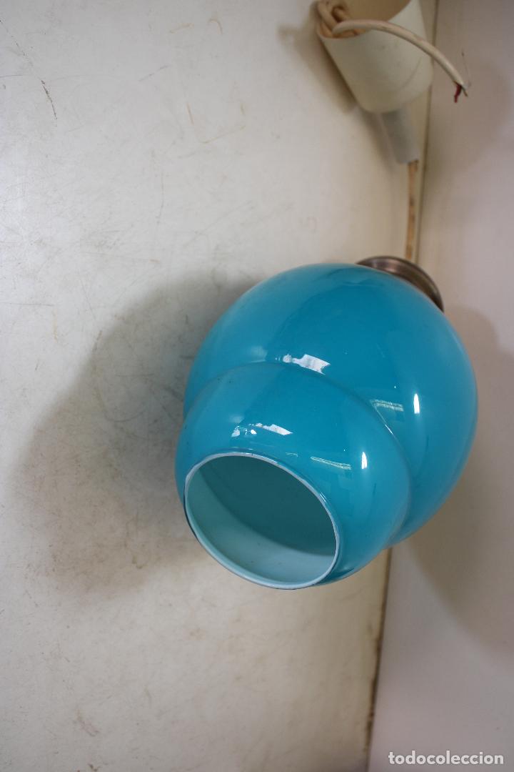 Vintage: lampara de techo azul vintage - Foto 3