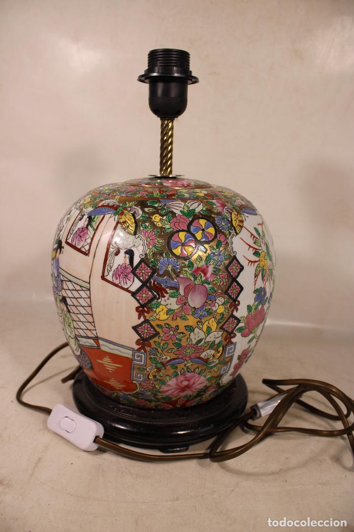 Vintage: lampara china con pajaros - Foto 2