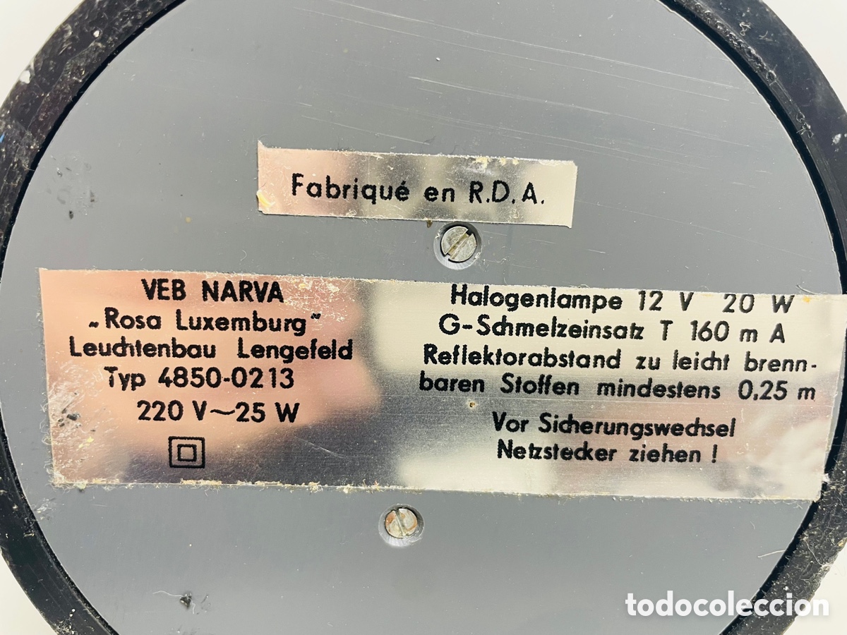 Vintage: Veb Narva Eyeball Desktop Design Lamp - Foto 15