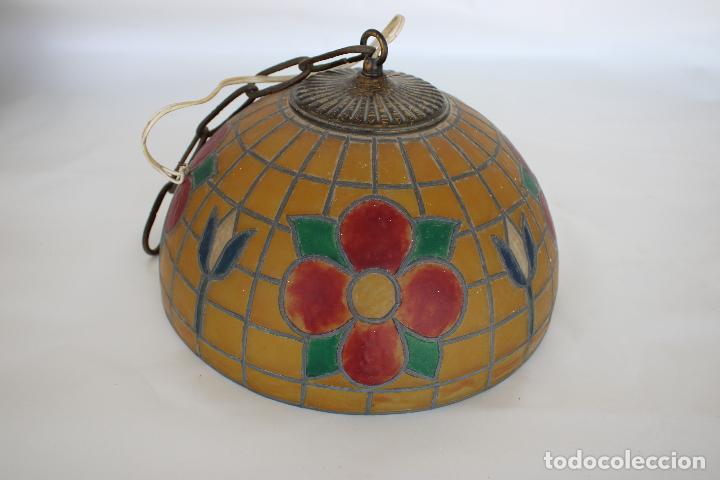 Vintage: lampara de techo de flores - Foto 4