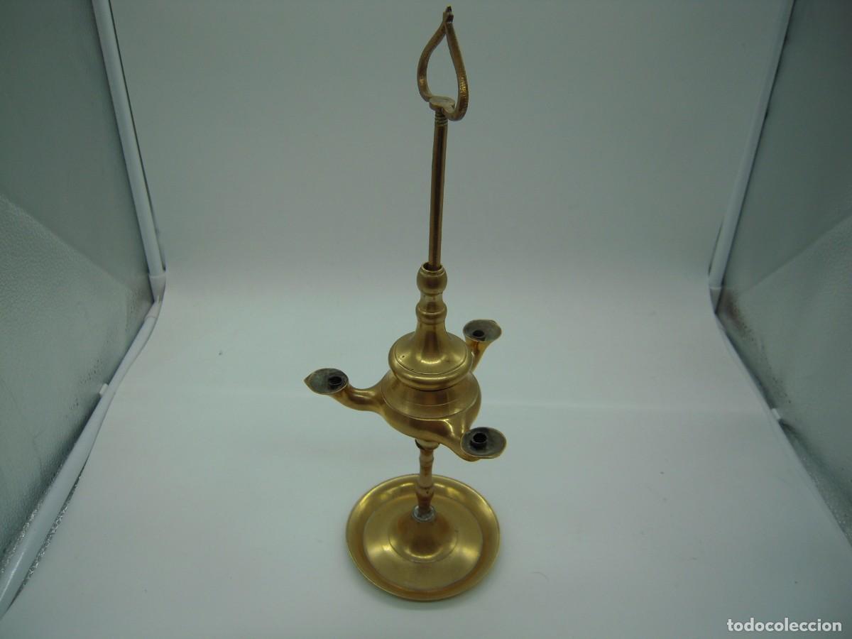 Vintage: bonito candelabro de aceite - Foto 1