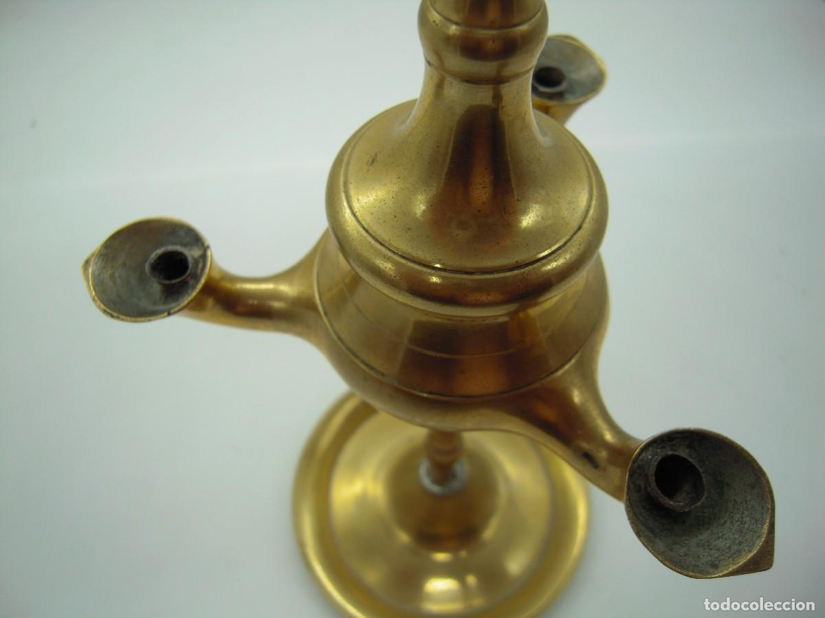 Vintage: bonito candelabro de aceite - Foto 6