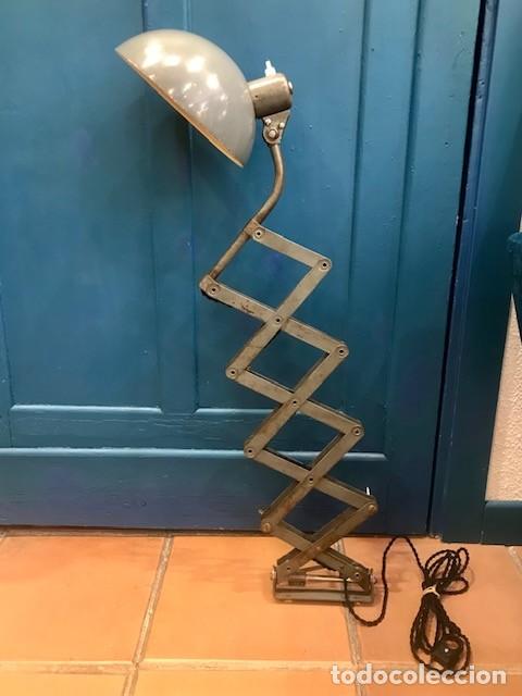 Vintage: L&aacute;mpara de pared de tijera - Foto 3