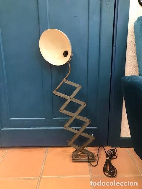 Vintage: L&aacute;mpara de pared de tijera - Foto 4