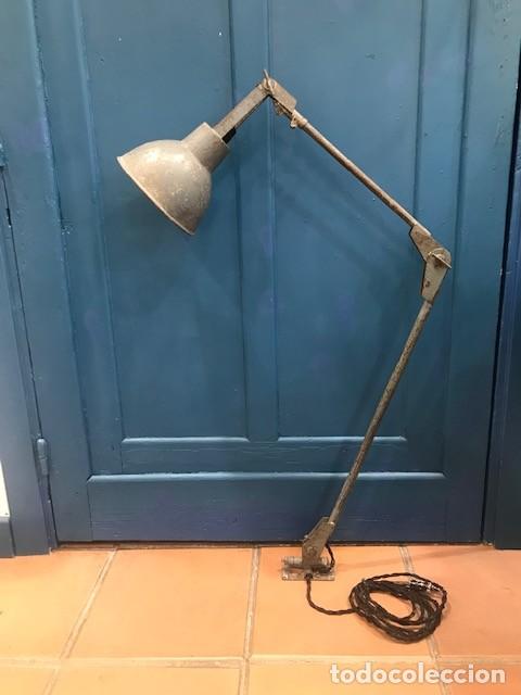 Vintage: L&aacute;mpara de pared industrial antigua - Foto 1