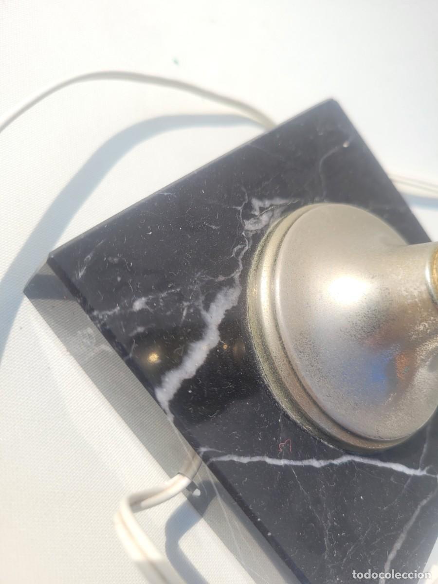 Vintage: L&aacute;mpara de mesa antigua con base de &oacute;nix negro - Foto 5