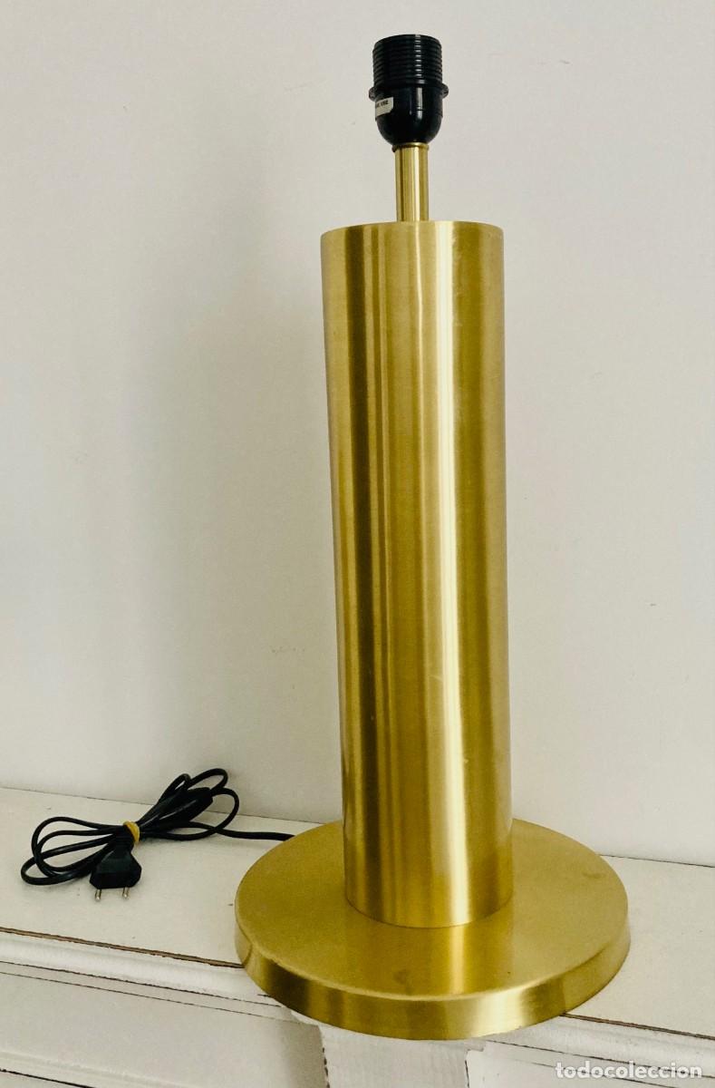 Vintage: Base de L&aacute;mpara en Lat&oacute;n de gr&aacute;n dimensi&oacute;n - Foto 2