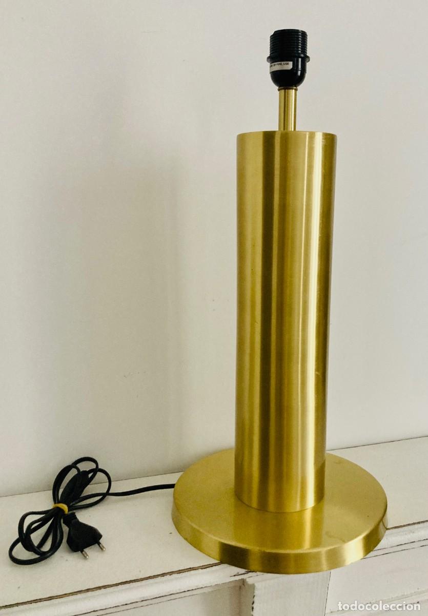 Vintage: Base de L&aacute;mpara en Lat&oacute;n de gr&aacute;n dimensi&oacute;n - Foto 4
