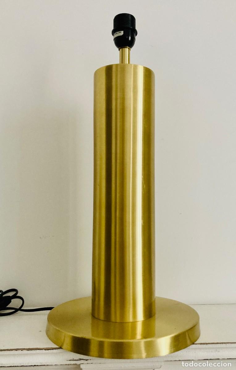 Vintage: Base de L&aacute;mpara en Lat&oacute;n de gr&aacute;n dimensi&oacute;n - Foto 5