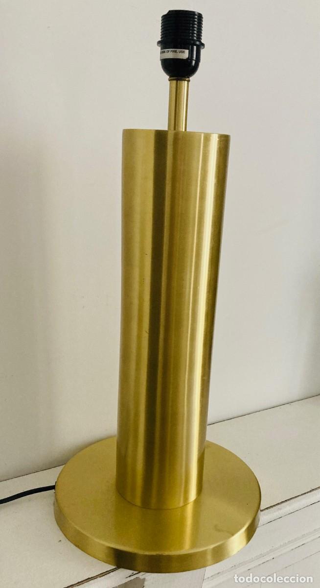 Vintage: Base de L&aacute;mpara en Lat&oacute;n de gr&aacute;n dimensi&oacute;n - Foto 6