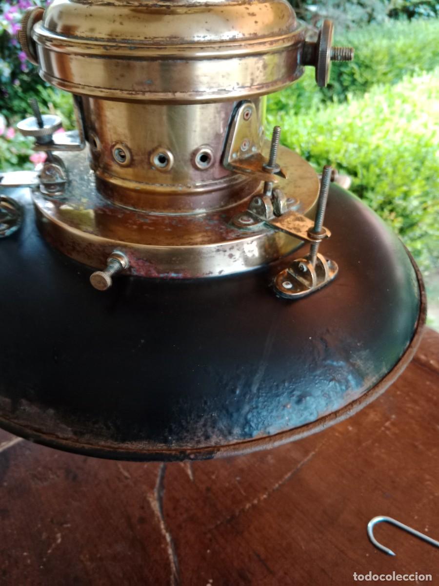 Vintage: Lampara de barco de lat&oacute;n de techo - Foto 9