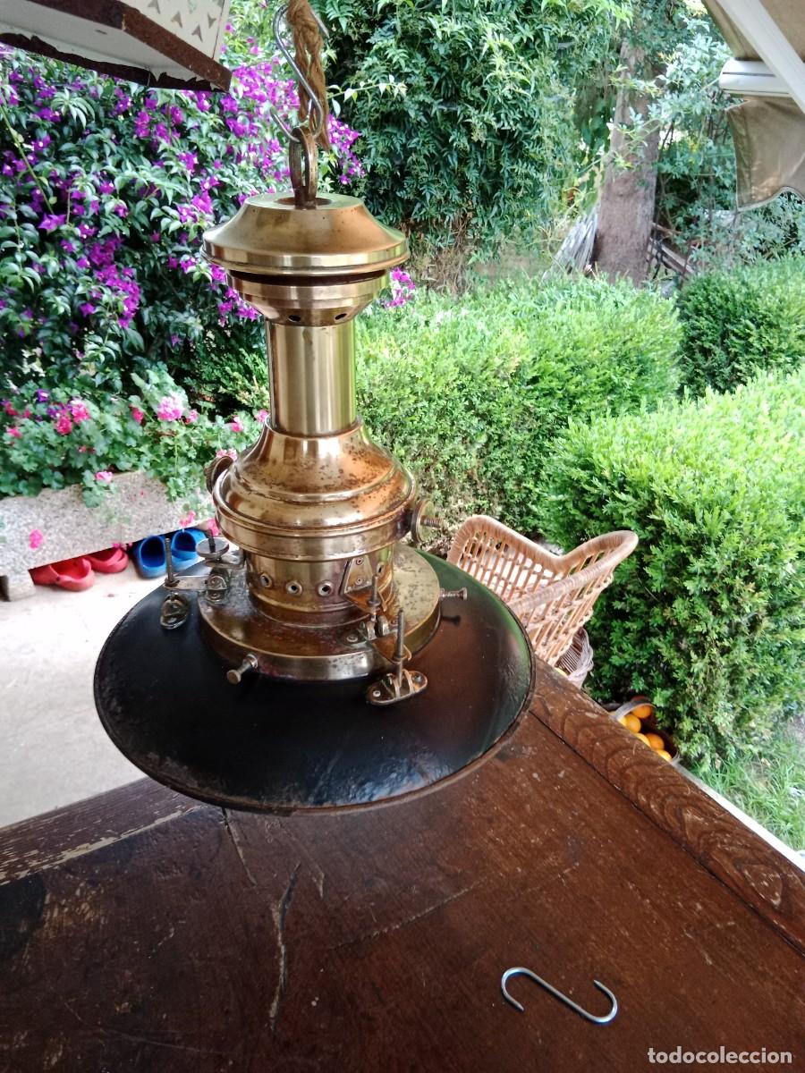Vintage: Lampara de barco de lat&oacute;n de techo - Foto 10