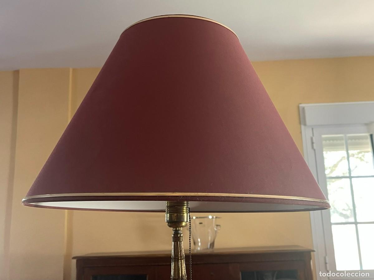 Vintage: LAMPARA PIE DE BRONCE - Foto 2
