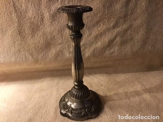 Vintage: CANDELABRO PLATEADO. Vintage - Foto 4
