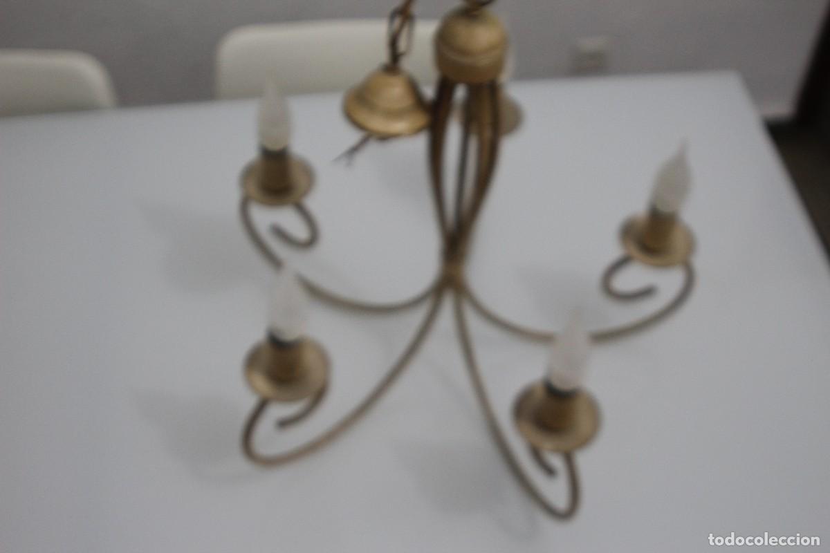 Vintage: LAMPARA DE TECHO CON 5 BRAZOS - Foto 2