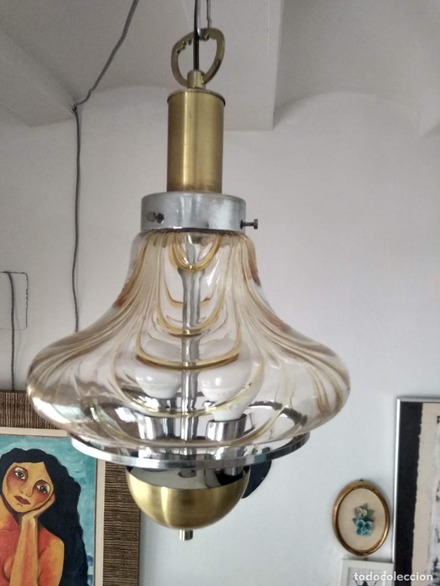 Vintage: Lampara de cristal de murano vintage - Foto 1