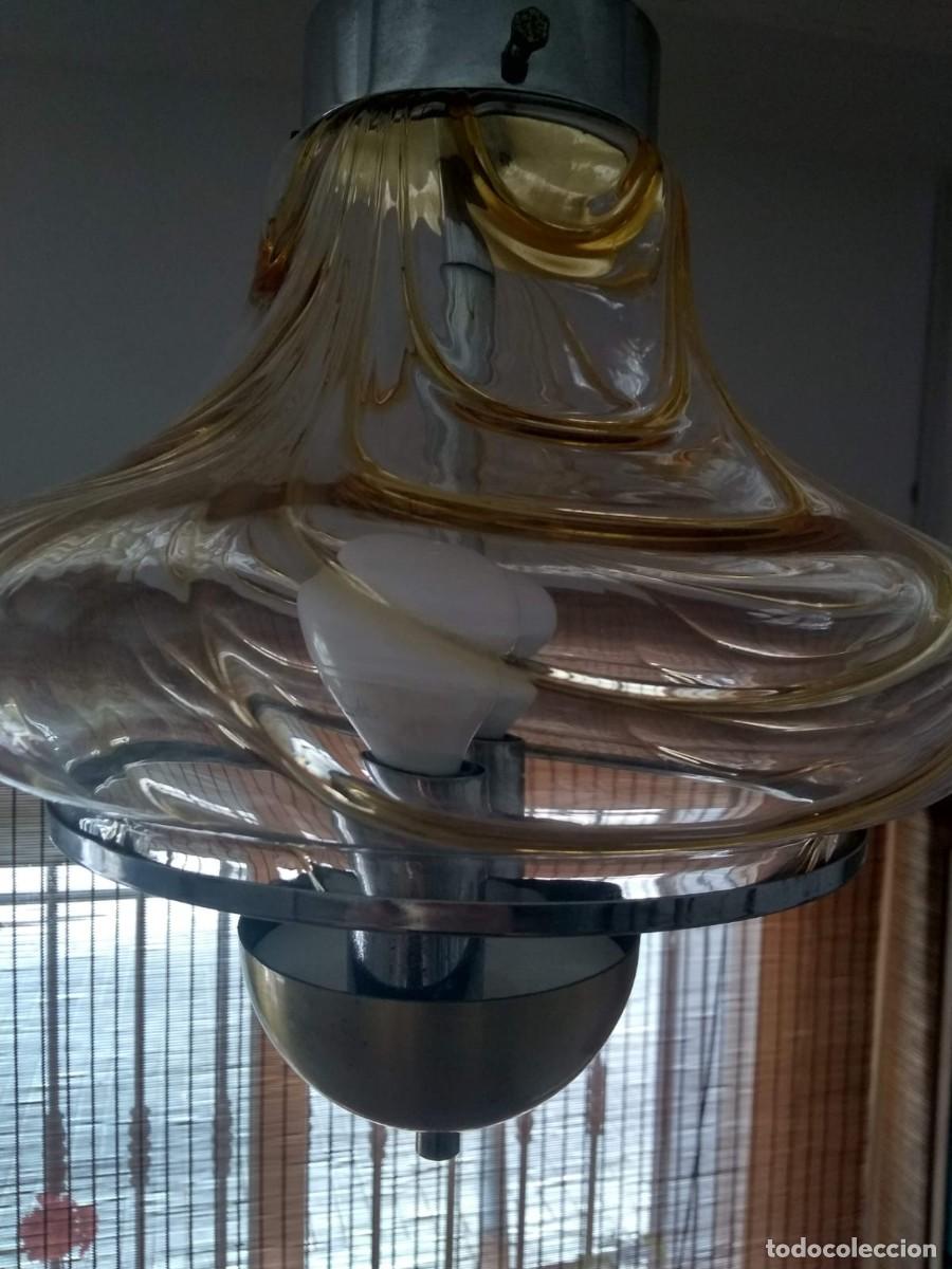 Vintage: Lampara de cristal de murano vintage - Foto 4