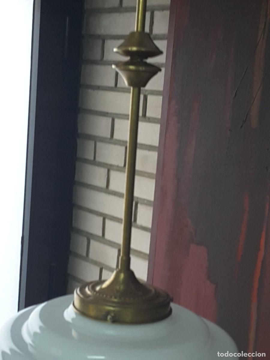Vintage: L&aacute;mpara techo opalina - Foto 5
