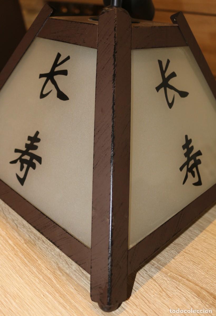 Vintage: L&aacute;mpara de techo con motivos japoneses - Foto 4