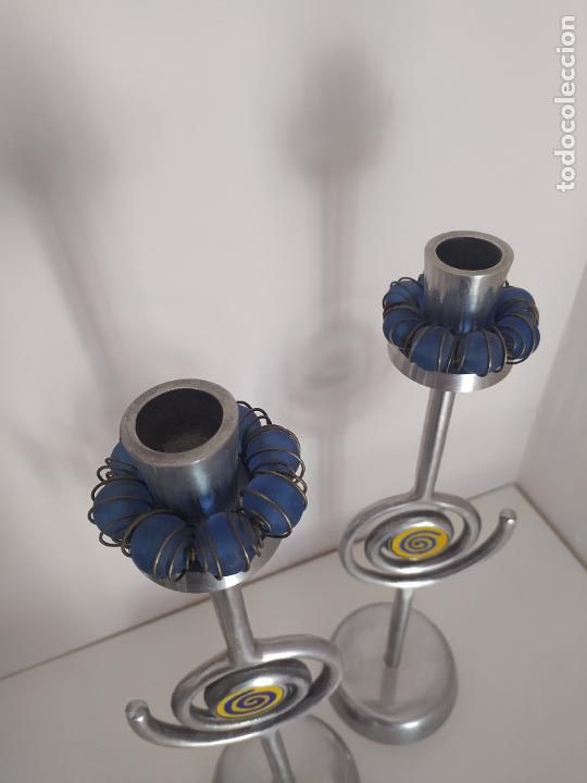 Vintage: Pareja de candelabros dise&ntilde;o - Foto 5