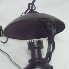Vintage: LAMPARA DE TECHO SIN USO FABRICADA EN ANDALUCIA GRAN CALIDAD 40X32 90 CM CON CADENA