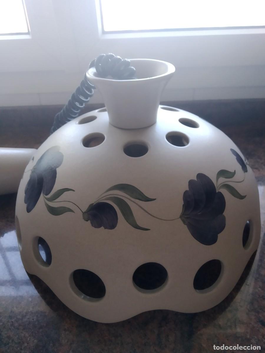 Vintage: L&aacute;mpara de cer&aacute;mica. - Foto 1