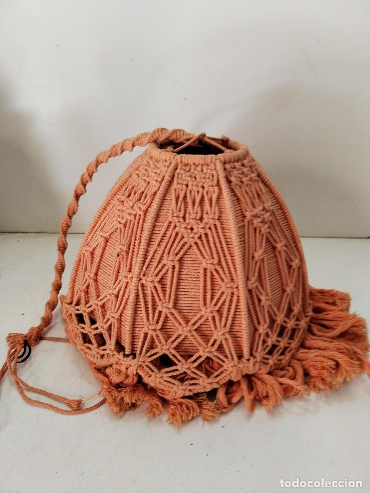 Vintage: lampara crochet ganchillo - Foto 2