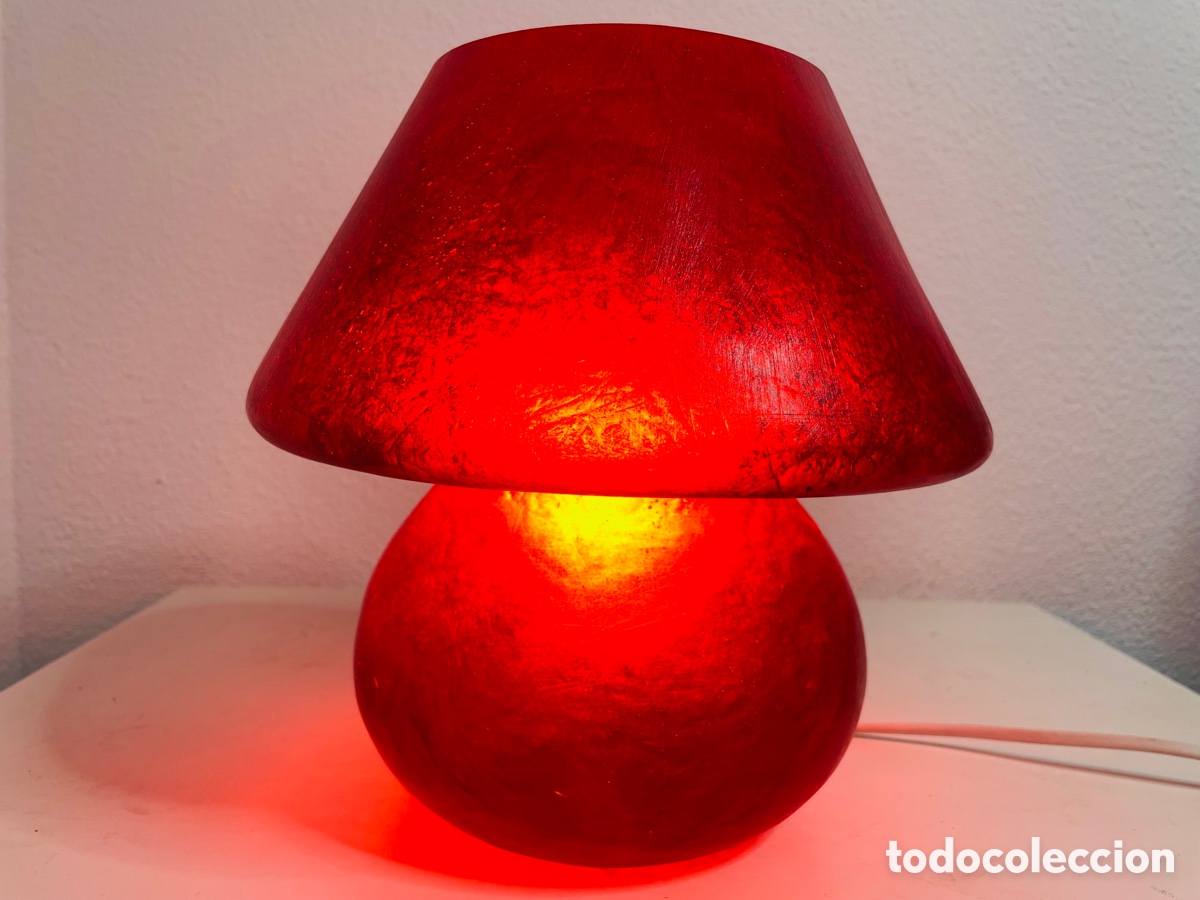 Vintage: L&aacute;mpara Seta Mushroom - Foto 14