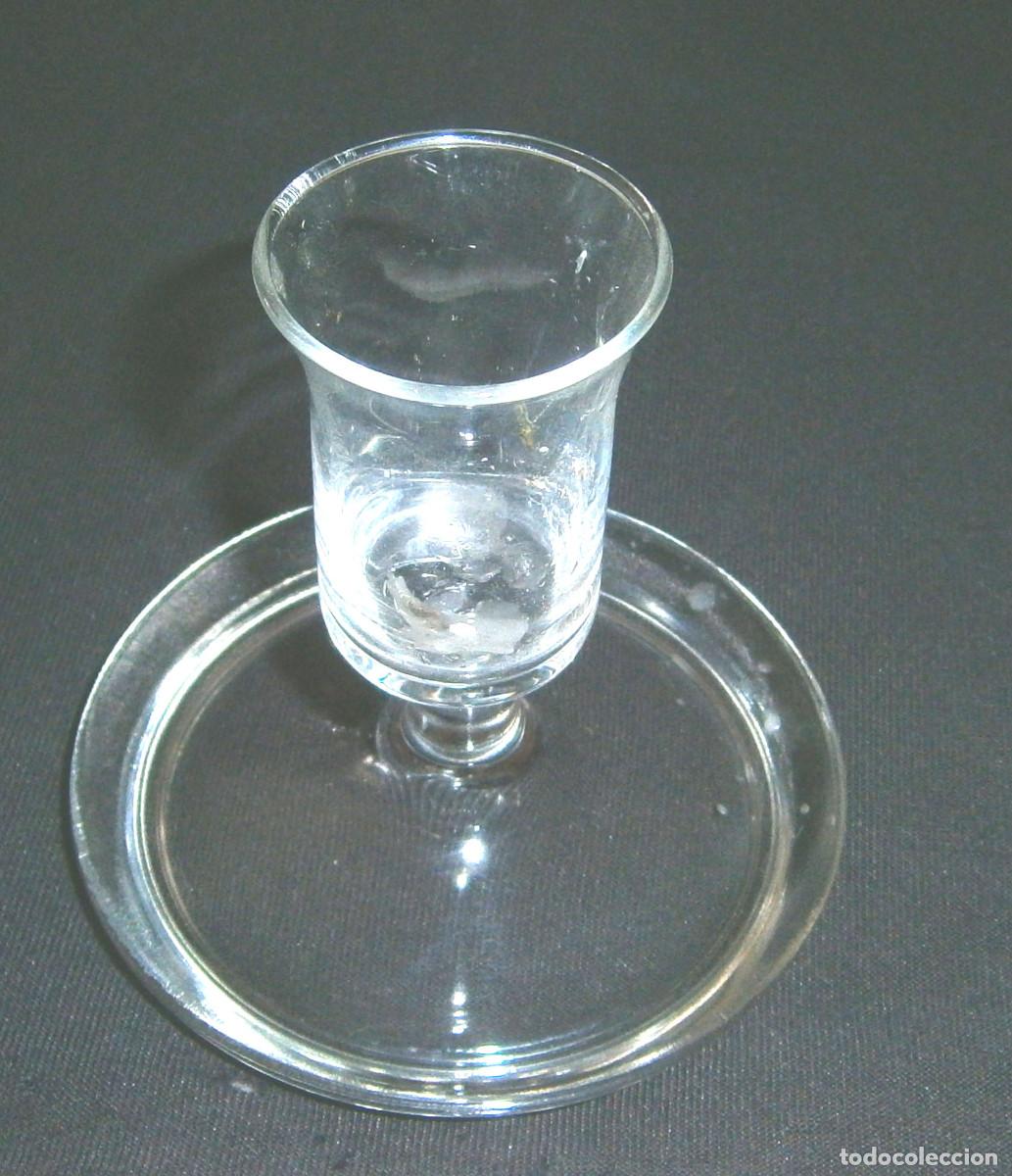 Vintage: palmatoria de cristal base 9 cms - Foto 1